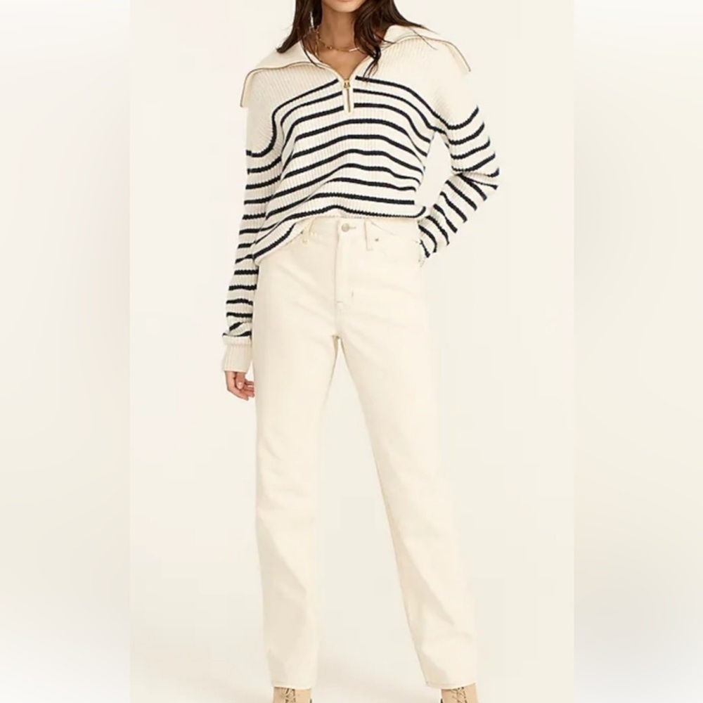 J CREW Slouchy boyfriend jean in ecru Size 27